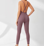 Crisscross Back Sports Jumpsuit