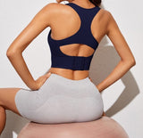 Cut Out Racer Back Sports Bra