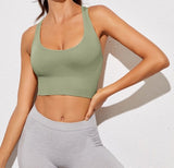 Cut Out Racer Back Sports Bra