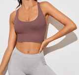 Cut Out Racer Back Sports Bra