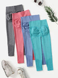 4pcs Wide Waist Band Sport Leggings