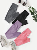 4pcs Wide Waist Band Sport Leggings