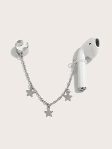 2pc Star Anti-Lost Bluetooth Headset Cuff Earrings