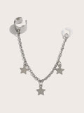 2pc Star Anti-Lost Bluetooth Headset Cuff Earrings