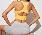 Cut Out Racer Back Sports Bra