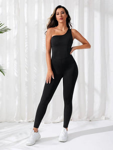 One Shoulder Jumpsuit